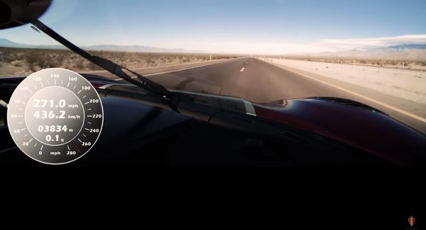 Рекорд скорости на Koenigsegg Agera RS глазами водителя
